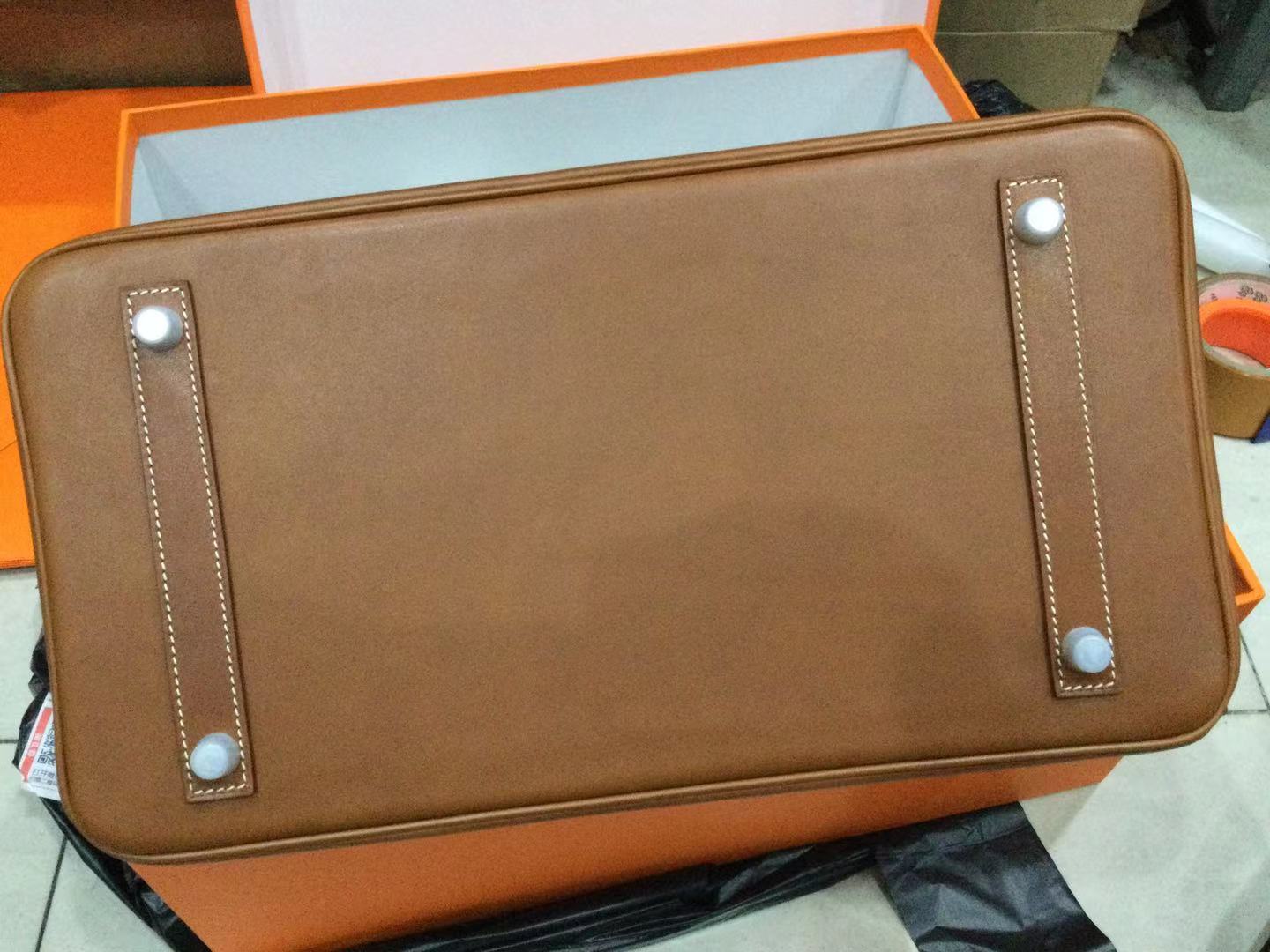 Birkin 35 Barenia Silver Hardware Full Handwork for A******** R***** Birkin 35 Barenia Silver Hardware Full Handwork for A******** R*****