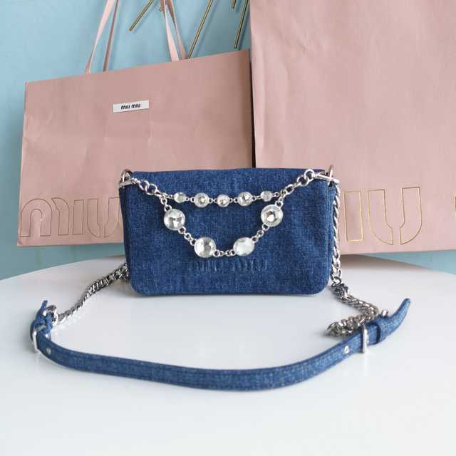 5BD223 MiuMiu x Levis Denim Bag 20