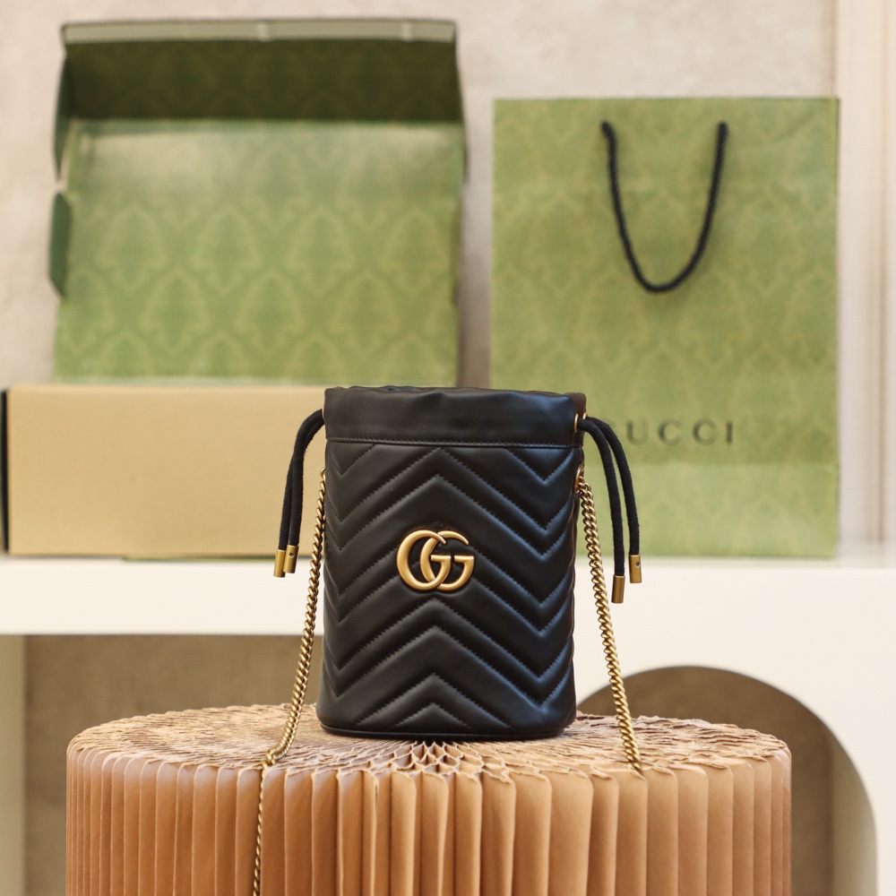 Boutique Quality Gucci GG Marmont Bucket Mini 575163 19
