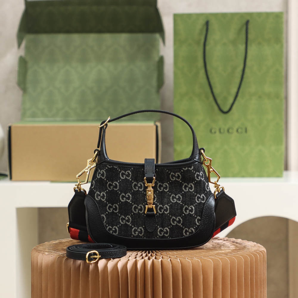 Boutique Quality Gucci Jackie 1961 Denim Mini 685127 19