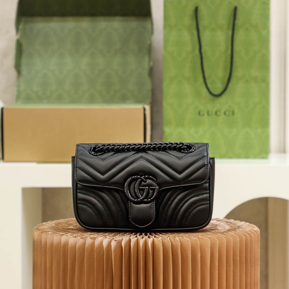 Boutique Quality Gucci GG Marmont So Black 446744 22