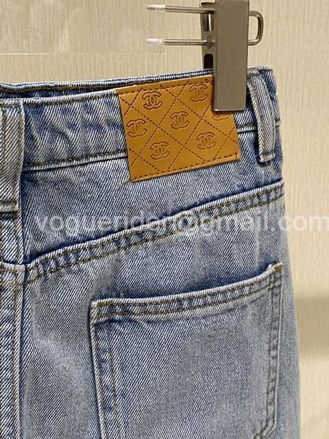 Chanel jean skirt