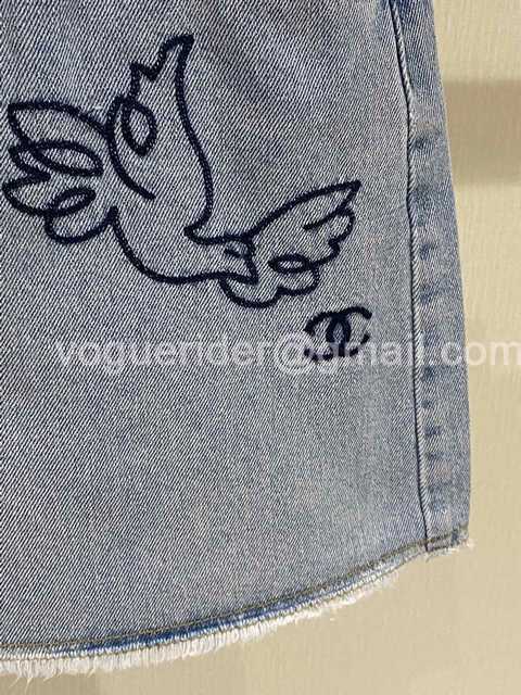 Chanel jean skirt