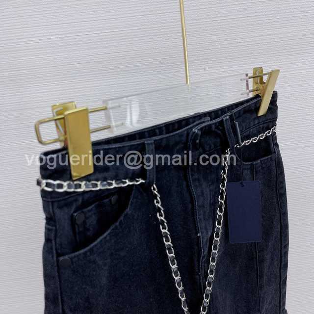 Prada jean skirt