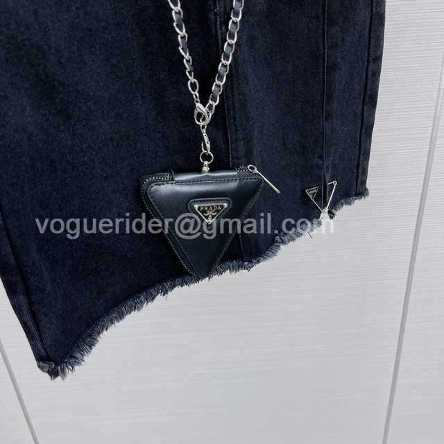 Prada jean skirt