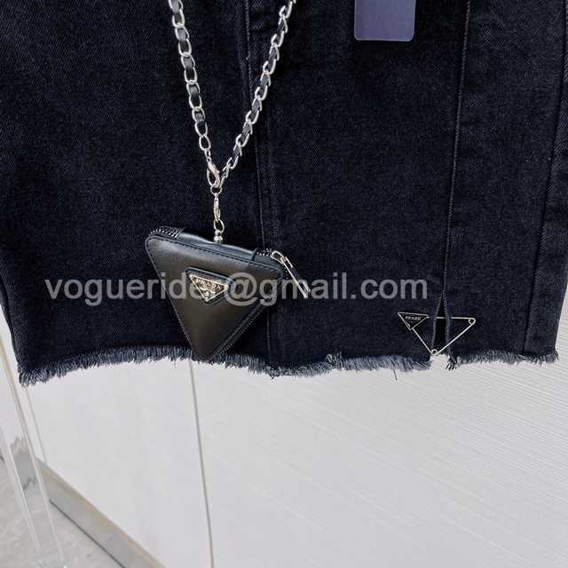 Prada jean skirt