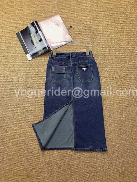 Prada jean skirt Prada jean skirt