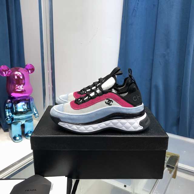 Chanel suede sneaker